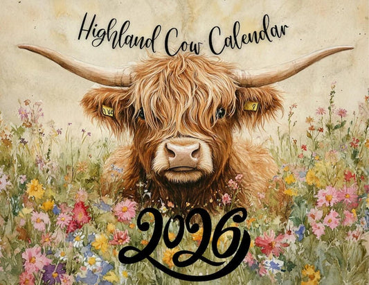 🏆Flash Sale⚡ 10K+ SOLD! Almost Gone-🐮Highland Cow Calendar 2026 📅
