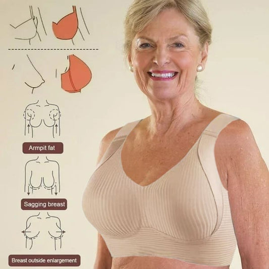 🎁Last Day Buy 1 Get 3 Packs(Each only £4.33)🔥Super firming bra | Wire-free push-up bra👍No more sagging breasts