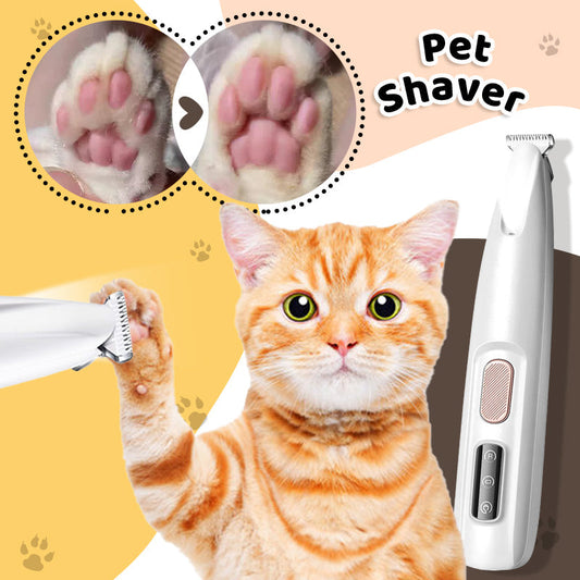 🐶🐱Waterproof Rechargeable Pet Shaver with LED Light