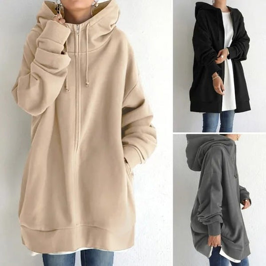🔥Buy 2 Free Shipping✈️Women's Autumn/Winter Zipper Hooded Sweater
