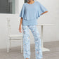 🔥LAST DAY SALE - 60% OFF🔥Women’s Printed Pants and Crew Neck Top Set