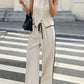 🔥Hot Sale 60% Off🔥Women's Contrast Binding Sleeveless Tank & Drawstring Waist Pants Two-piece Set