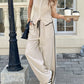 🔥Hot Sale 60% Off🔥Women's Contrast Binding Sleeveless Tank & Drawstring Waist Pants Two-piece Set