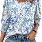 ⏰Limited Time Sale-50% OFF🏖️Women Dressy Casual 3/4 Length Sleeve Blouses with Smocked Cuffs