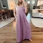 💝Women's Sleeveless Wide Leg Jumpsuit with Pockets