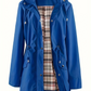 🥰50% OFF🧥Women's Solid-Color Hooded Windbreaker Jacket🍃Drawstring Waist, Zip & Button Closure, Waterproof Long-Sleeve Casual Outerwear Coat for Spring & Fall