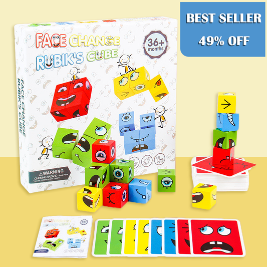 💖HOT SALE 49% OFF🎁3D Puzzle Educational Faces Changing Family Game🧩