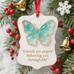 ⏳LAST DAY SALE 50% OFF!⏰🦋Friends Are Angels Sea Glass Butterfly Christmas Ornament