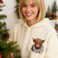 💥NEW YEAR SALE 50% OFF!!🔥🎁Cute Highland Cow Cozy Fleece-Lined Hooded Sweatshirt🦬