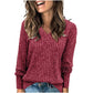 💖LAST DAY SALE 50% OFF✨Women's V Neck Long Sleeve Solid Sweater