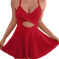 💥Last Day Special Sale 60% OFF🩱Women's Cutout One Piece Skirt Swimsuit