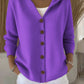 🔥LAST DAY SALE 50% OFF🔥Women Cotton Plain Long Sleeve Comfy Casual Cardigan