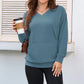 💖70% OFF✨🍂Women's Hoodless V-neck Sweatshirt With Kangaroo Pocket