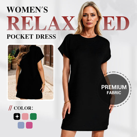 💜Time-Limited Special Price: ￡11.99!! 💜 Women's Relaxed Pocket Dress