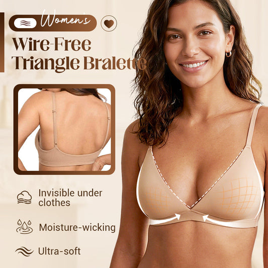 💞New Arrival 70% OFF💥Women's Wire-Free Jelly Support Triangle Bralette