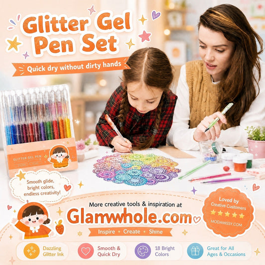 🔥LAST DAY-70% OFF!!✨50K+ SOLD!🌈Glitter Gel Pen Set
