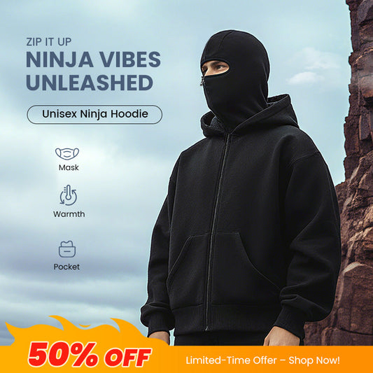 💥Limited Sale 50% OFF⏰Ninja Zip-Up Hoodie for Men & Women