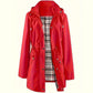 🥰50% OFF🧥Women's Solid-Color Hooded Windbreaker Jacket🍃Drawstring Waist, Zip & Button Closure, Waterproof Long-Sleeve Casual Outerwear Coat for Spring & Fall