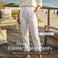 🌸Last Day Sale 70% OFF!!🌸Women's  Elastic Waist Cotton Linen Casual Pants