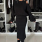 💃HOT SALE 49% OFF🍂🌟Chic & Cozy! Women's Sweatshirt + Sleeveless Dress 2-Piece Set