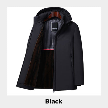 🎅 Xmas Sales: 54% OFF🖤Men’s Thermal Thick Hooded Parka Coat