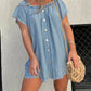 🔥HOT SALE-50% OFF💝Short Sleeve Casual Denim Dress