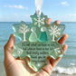 🌊Snowflake-Shaped Sea Glass Friendship Decor❄✨ Shaped by Nature & Crafted by Hand!