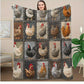 🔥Last Day Promotion 60% OFF🌲🎁Vintage Chicken Print Flannel Blanket🐔