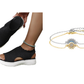 ⏳LAST DAY SALE ONLY ￡11.99!!🔥🔥Women's Breathable Knit Platform Sandals