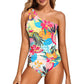 💖LAST DAY SPECIAL PRICE: ￡15.99!!💖Women's Cutout One Shoulder One Piece Swimsuit👙