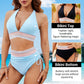 📢Clearance Sale-70% OFF🏖️High Waisted Tummy Control Color Block Bikini Sets