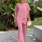 🔥2026 HOT SALE 50% OFF🔥Charming Irregular Top & Wide Leg Pants Set