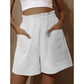 🔥Hot Sale - Women's Cotton High Waist Pocket Shorts