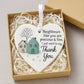 🏠💝"Thank You Neighbours" Heart - Shaped Ornament🌟✨ Shaped by Nature & Crafted by Hand!