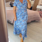 💥Lastday! Hurry up！！💥💃Hot Sale 49% OFF🔥 - Floral Print V-neck Dress