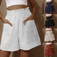 🔥Hot Sale - Women's Cotton High Waist Pocket Shorts