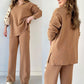 🍂Limited-Time 50% OFF🍂V-Neck Casual Slit Knitted Two-Piece Set