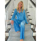 💖LAST DAY SALE 60% OFF💕🌙Women’s Faux Denim Pajama 2-Piece Set
