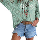 💐Spring Day Sale - Only £14.99!!⚡50K+ SOLD!✨Womens Bohemian-Inspired Beige Crochet Top with V-Neck