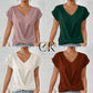 💥BIG SALE💷Best Price👚Casual Short Sleeve Elegant V-neck Twist Tee