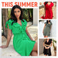 💖LAST DAY SALE 50% OFF💖Women's Elegant Waist Tie V-Neck Ruffle Dress