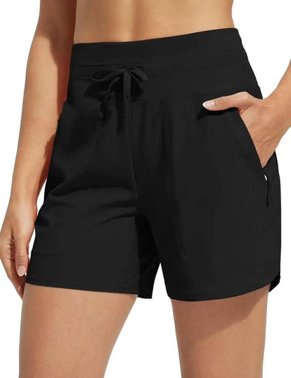 💥Limited Sale 60%💥Women's High-Waisted Quick-Dry Swim Shorts