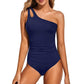 💖LAST DAY SPECIAL PRICE: ￡15.99!!💖Women's Cutout One Shoulder One Piece Swimsuit👙