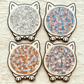 🎅Christmas Sale 50% OFF🐱135-Piece Morandi-Colored Cat Shaped Wooden Jigsaw Puzzle