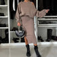 💃HOT SALE 49% OFF🍂🌟Chic & Cozy! Women's Sweatshirt + Sleeveless Dress 2-Piece Set