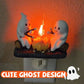 🔥🎃2025 Halloween Must-Have-Halloween Pre-Sale🧡👻 Ghost Campfire Nightlight 🎃🧡