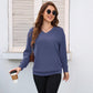 💖2026 Autumn’s Sale 70% OFF✨🍂Women's Hoodless V-neck Sweatshirt With Kangaroo Pocket Longsleeve Oversized Casual Style Shirt