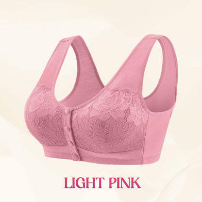 📢📢BIG SALE!!💟Comfortable Wireless Front Closure Breathable Cotton Lifting Bra