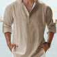 🔥Summer Hot Sale🔥Men's Cotton Linen Casual Long Sleeve Shirt