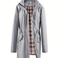 🥰50% OFF🧥Women's Solid-Color Hooded Windbreaker Jacket🍃Drawstring Waist, Zip & Button Closure, Waterproof Long-Sleeve Casual Outerwear Coat for Spring & Fall